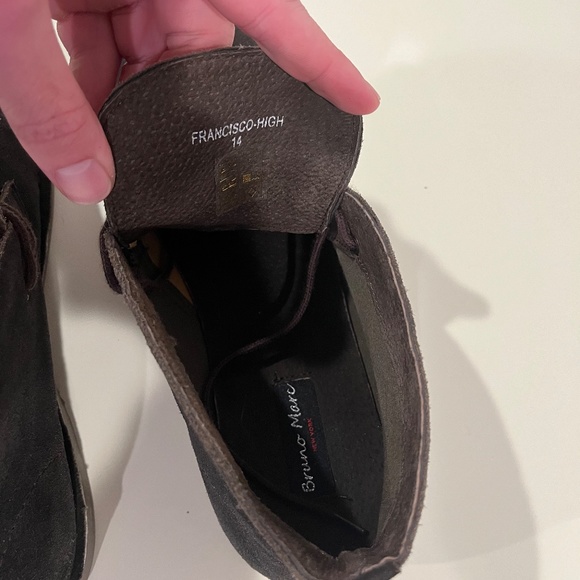 Bruno Marc Shoes - Black Suede with Brown Laces - Picture 6 of 7